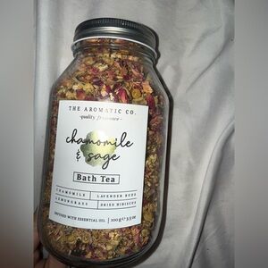 Chamomile & Sage Herbal Bath Tea steep one tea bag into your bath water & enjoy